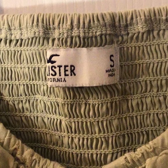 Hollister Tops Sage Green Hollister Eyelet Lace Crop Top Small